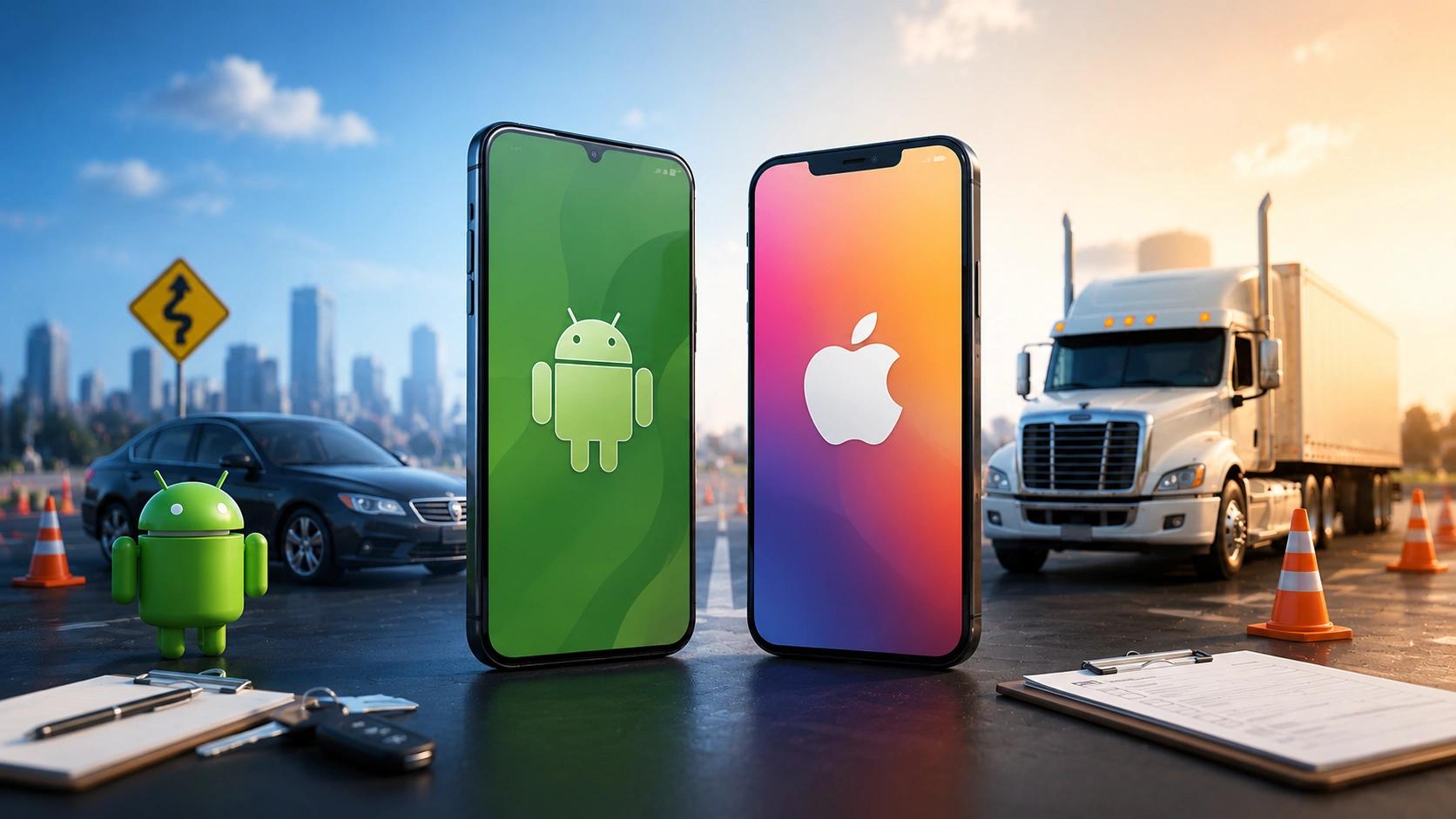 Android vs iOS platform choice for US driving school and CDL mobile apps