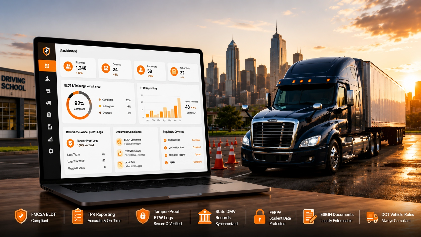 CDL driving school software compliance, security and regulatory strategy for US markets