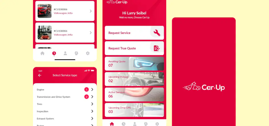 Car-Up app screenshot