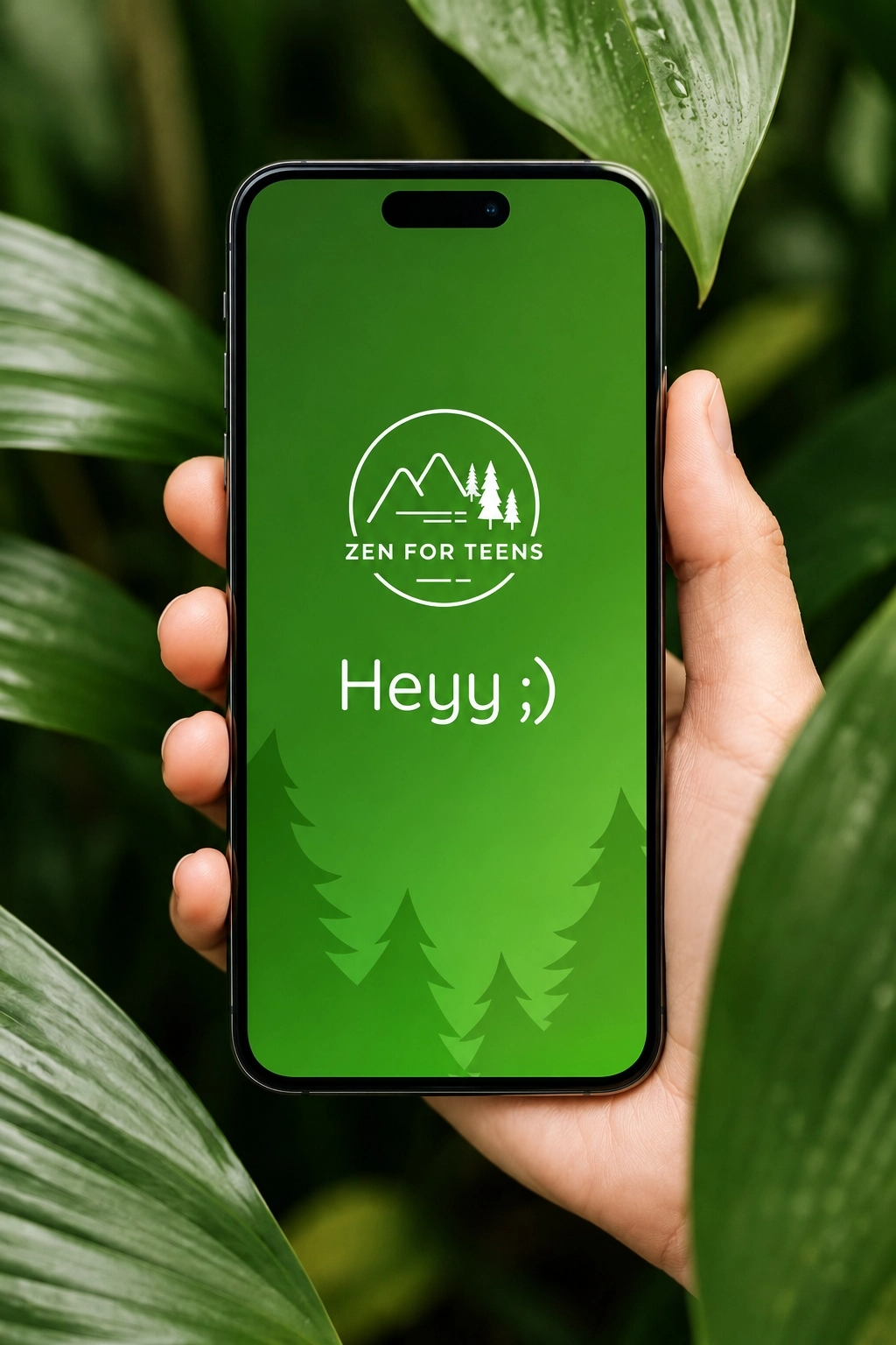 Wellness app interface on a smartphone showing habit and health tracking