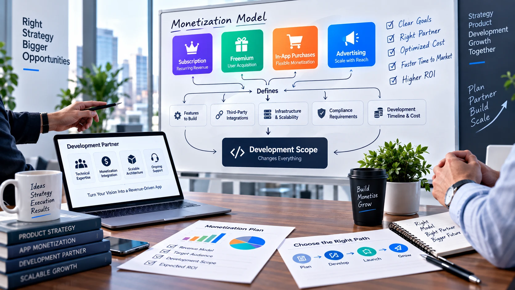 Deciding an app monetization model before choosing a development partner