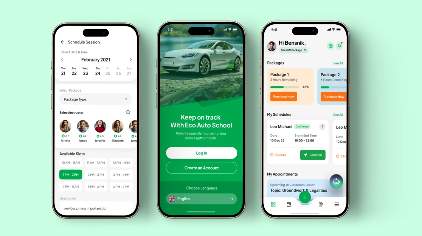 Eco Auto School Portfolio