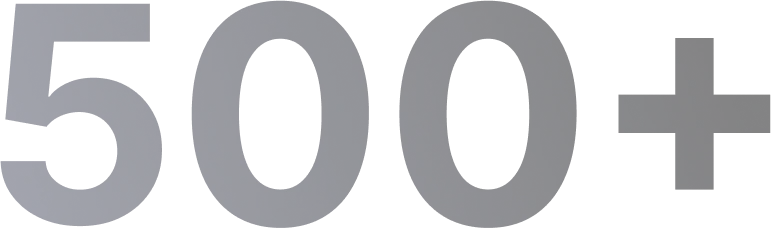 500+