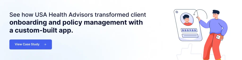 Case study: USA Health Advisors' custom app for client onboarding