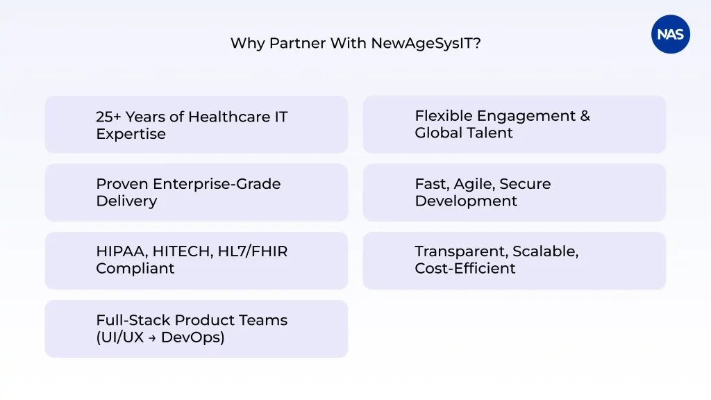Reasons to hire NewAgeSysIT for healthcare IT outsourcing