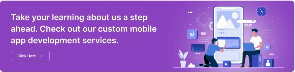 NewAgeSysIT CTA for custom mobile app development services, service page