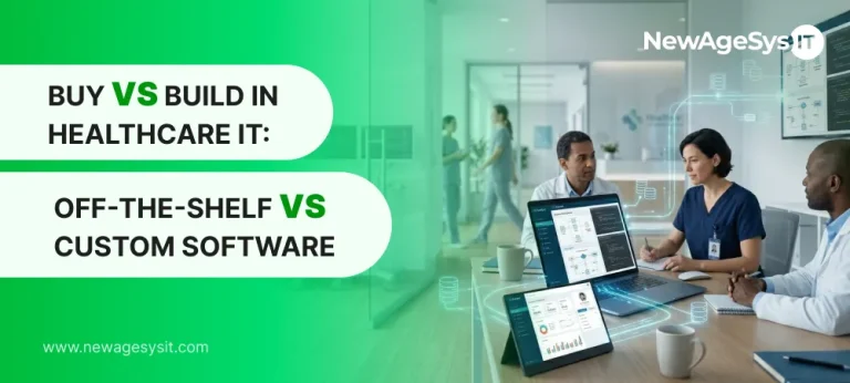 Buy vs build decision framework for healthcare IT comparing off-the-shelf and custom software