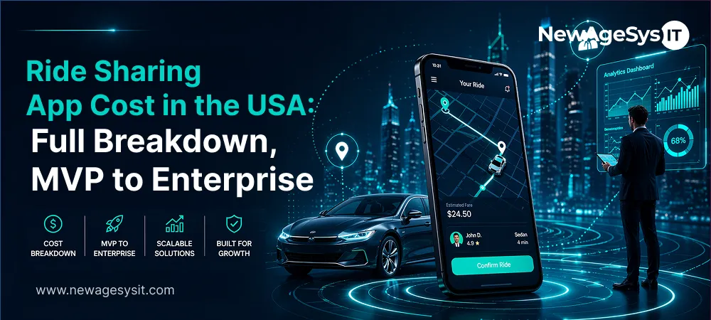 Ride Sharing App Cost in the USA: Full Breakdown, MVP to Enterprise (2026)